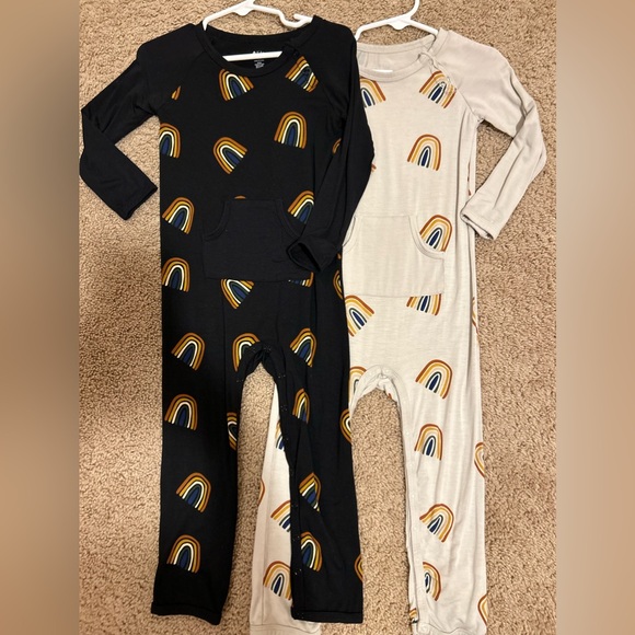 Kyte BABY Other - Two washed never worn Kyte baby snap longalls size 4t